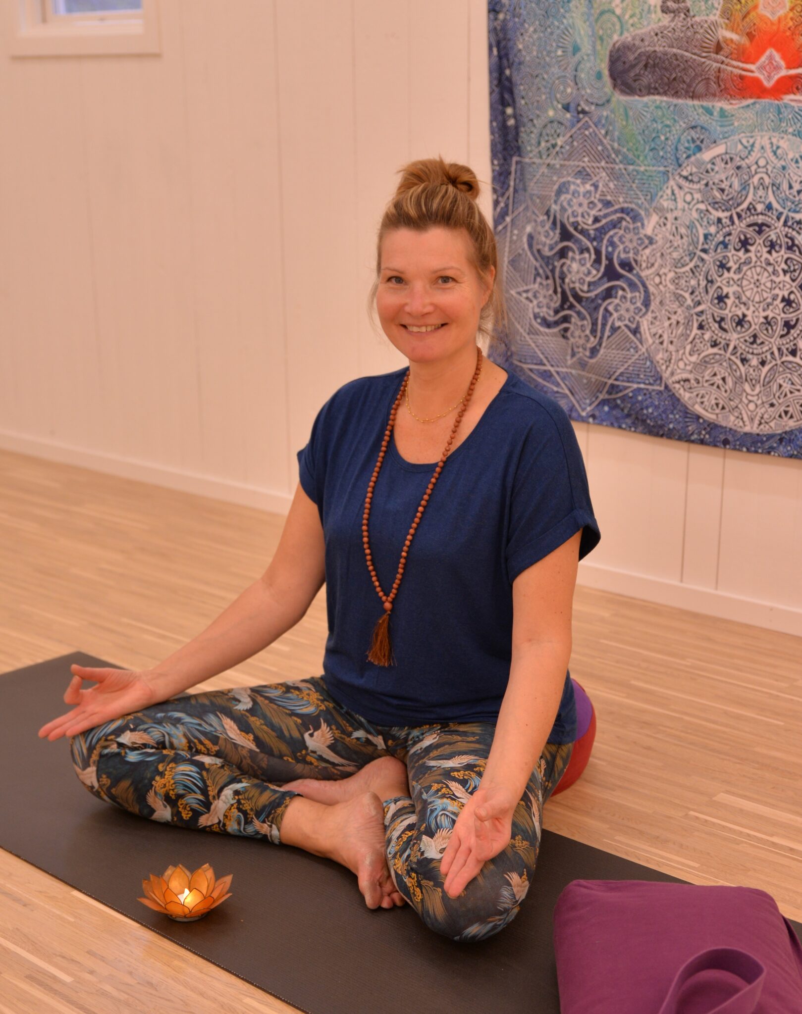 Tina Petersson ägare och yogainstruktör Yoga & Hälsa Öland